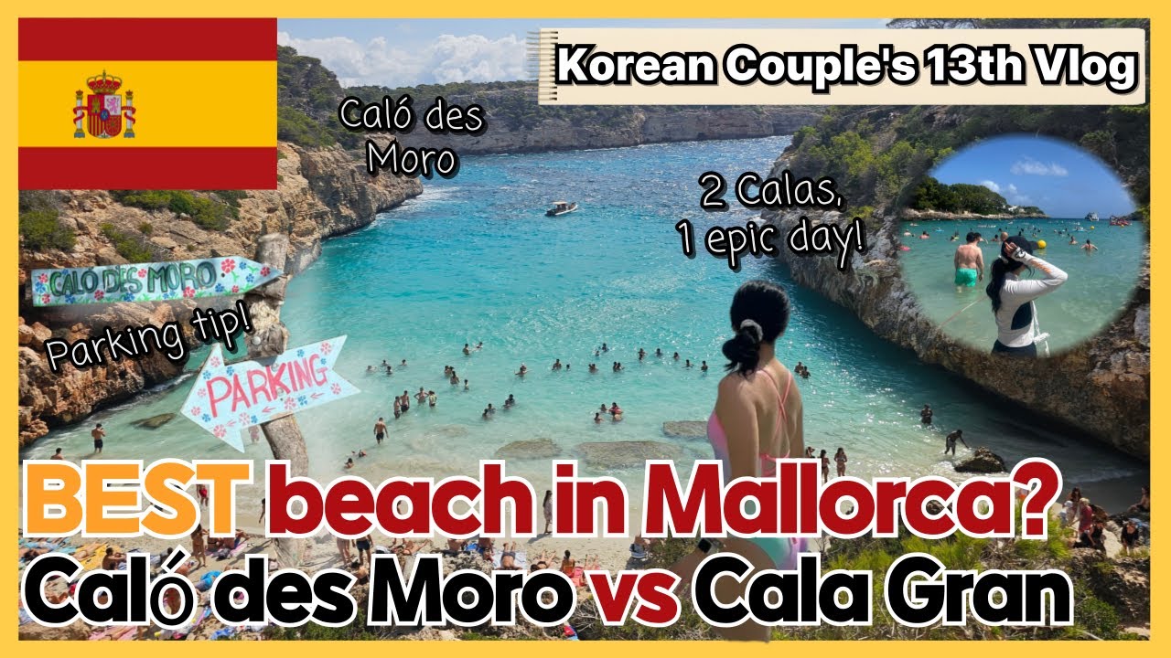 Mallorca Day 4 | Caló des Moro & Cala Gran💙 Parking Tip + Swimming!