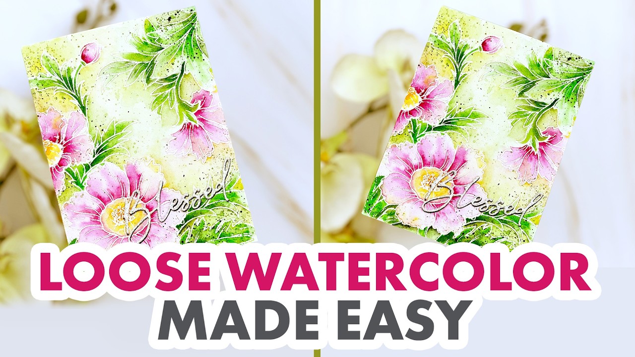 Effortless Watercolor Magic: Create Dreamy Cards with Altenew's Garden Whispers Kit!