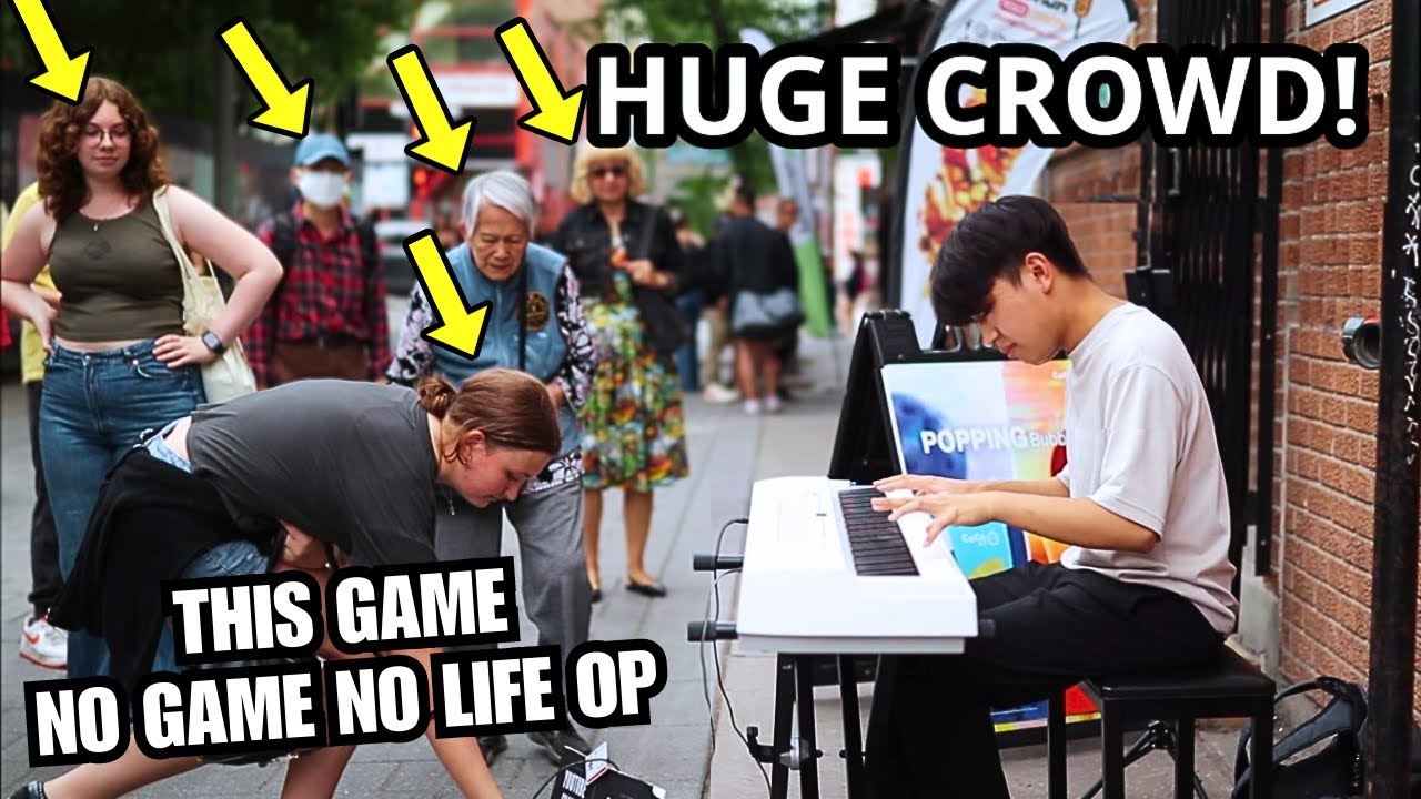 Playing No Game No Life OP 「This Game」in Public | Anime Piano in Montreal