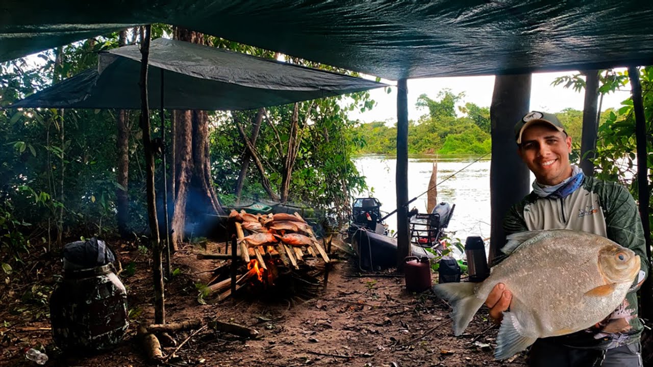 Acampamento na ilha e pesca insana de pacu na rodada! Ainda rolou sashimi no final.