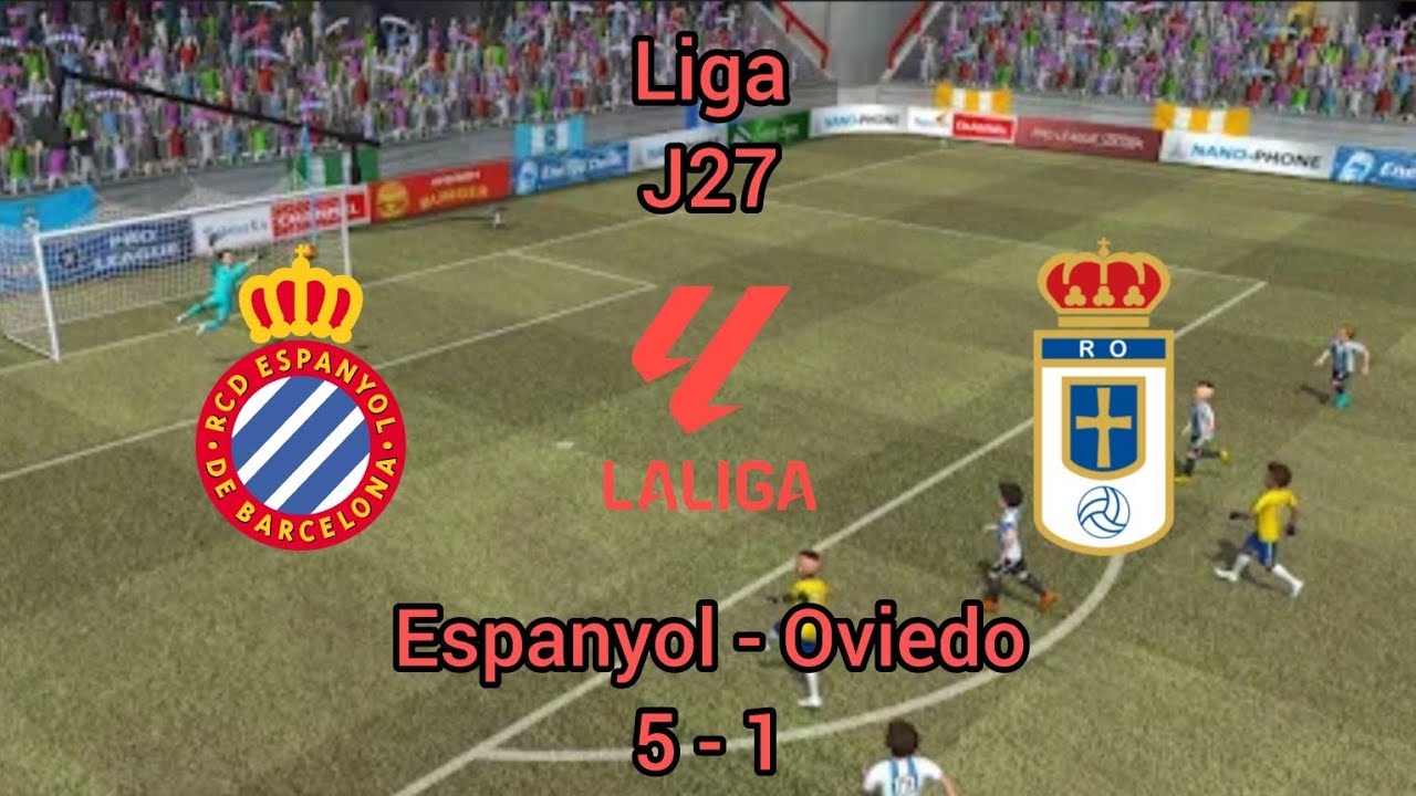 Pro League Soccer/ Espanyol Barcelona - Oviedo/ Liga J27