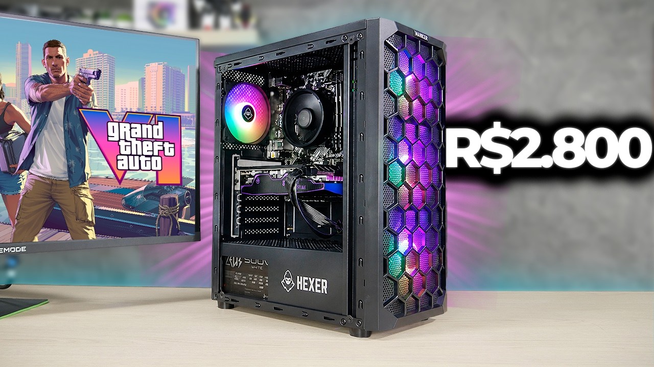 O PC GAMER MAIS BARATO PARA GTA 6! (R$2800)