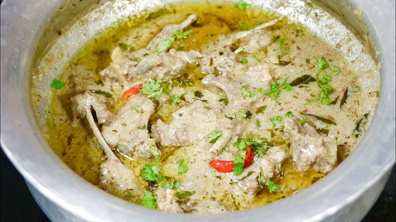 White Mutton Korma | Malai Mutton Gravy | Easy Delicious Malai Mutton Gravy Recipe | Babli's Recipes