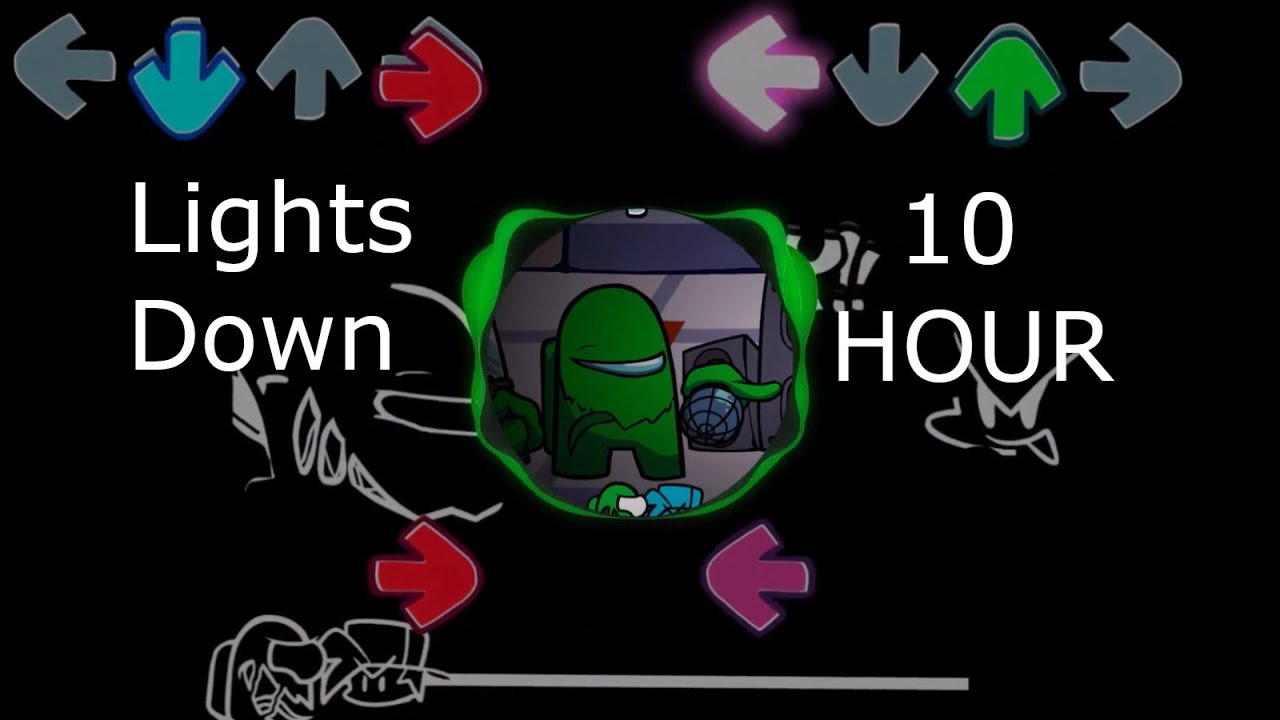 Friday Night Funkin - V.S Impostor V3 - Lights Down 10 Hour loop