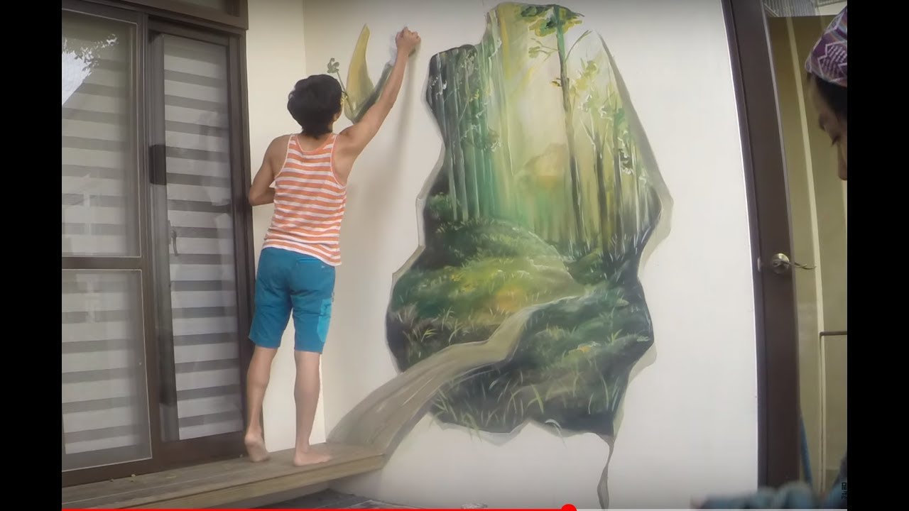 Mural - Wall painting - by Picabbo - 3D Magic woods 許漢柏 壁畫彩繪 魔法森林 Taiwan