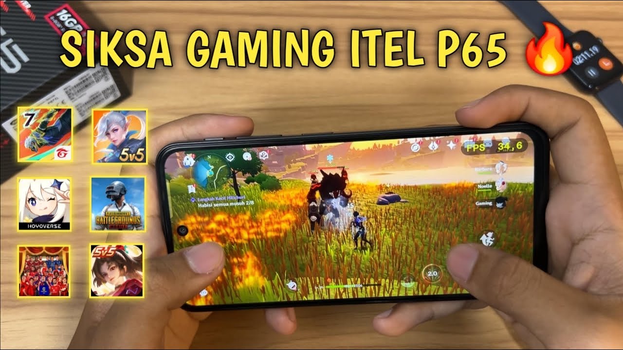 TONTON SEBELUM BELI! Gaming Test Itel P65 - Test FPS, Suhu & Baterai!