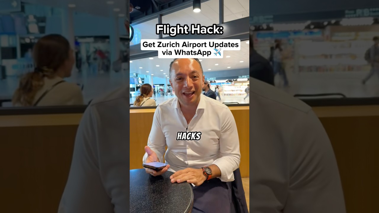 How to get flight updates on WhatsApp from Zurich Airport