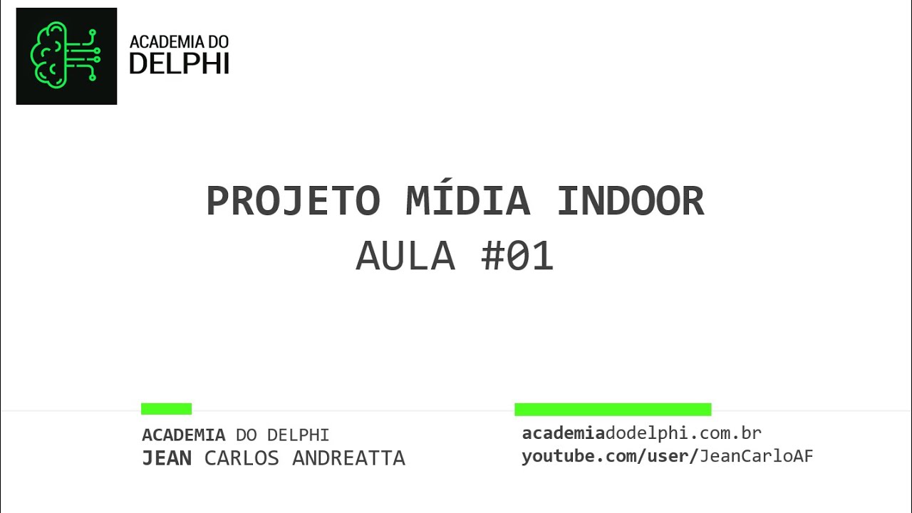 LIVE- Projeto Midia Indoor - Aula#01