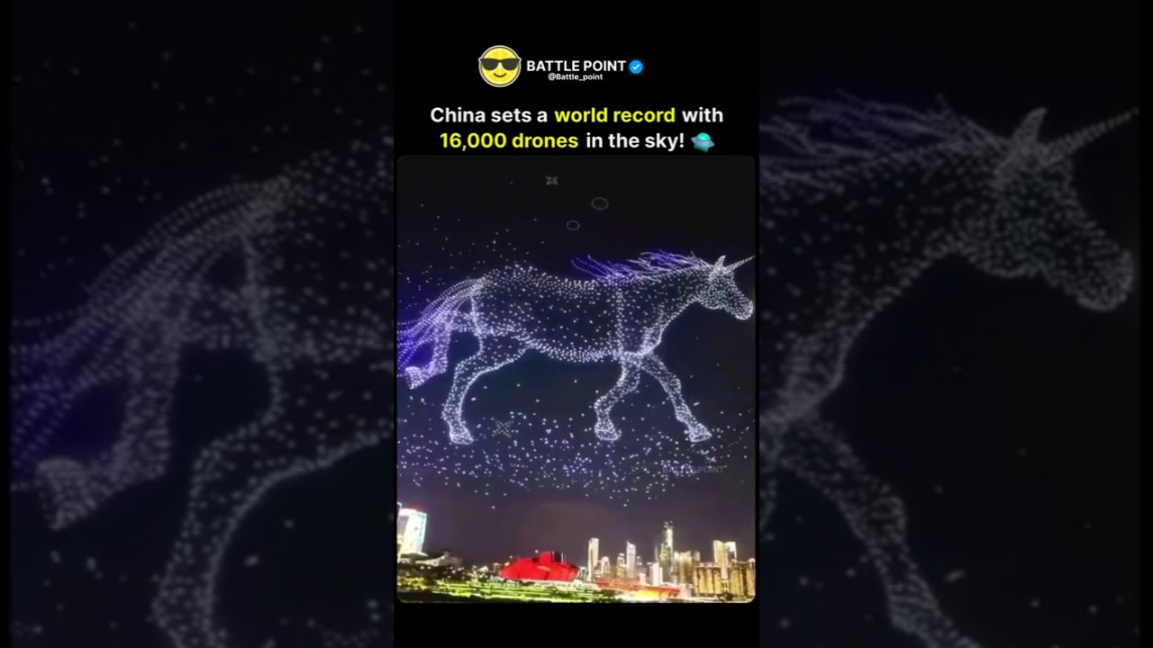China sets a world record with 16,000 drones in Beijing sky!