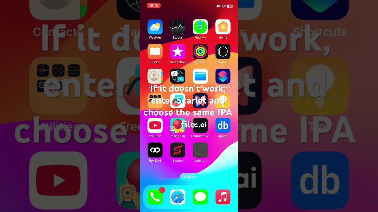 How to install IPA files to your IOS/IPadOS device #ios #scarlet #ipa #shorts