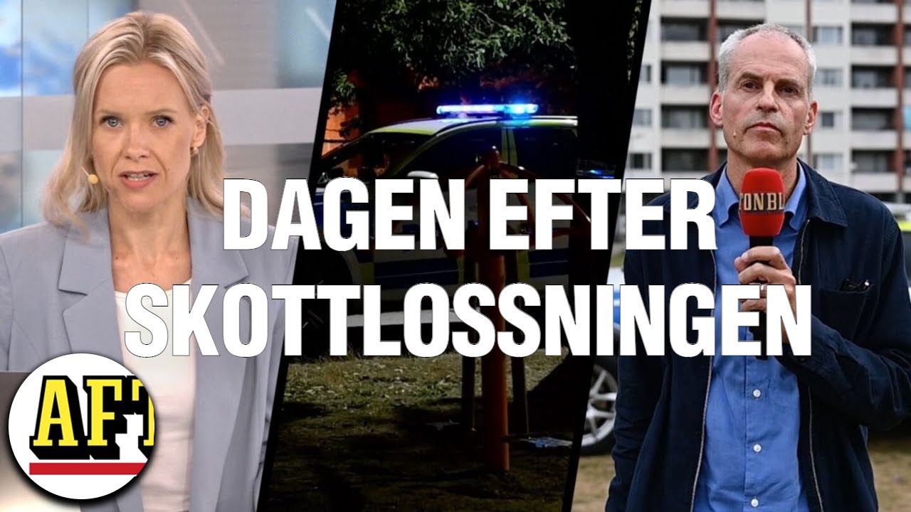 Dagen efter skottlossningen: Politiker på plats i Eskilstuna