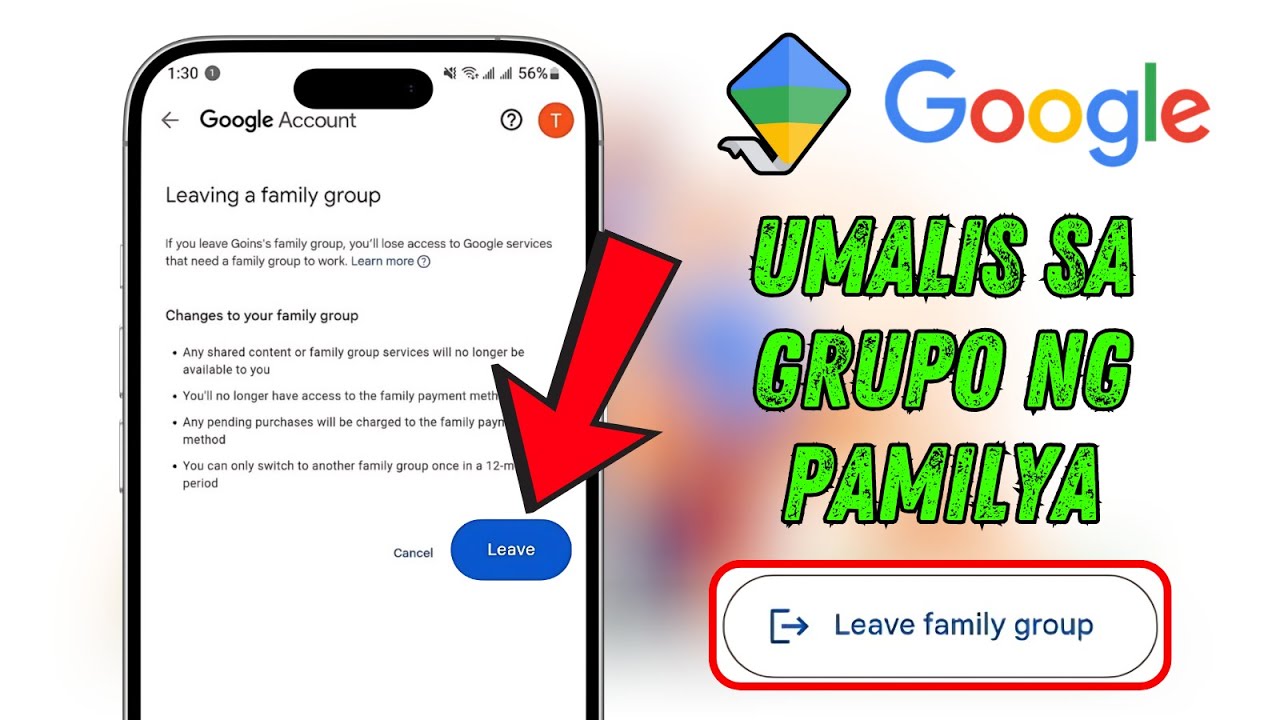 Paano Umalis sa Google Family Group (Pinakabagong Update)