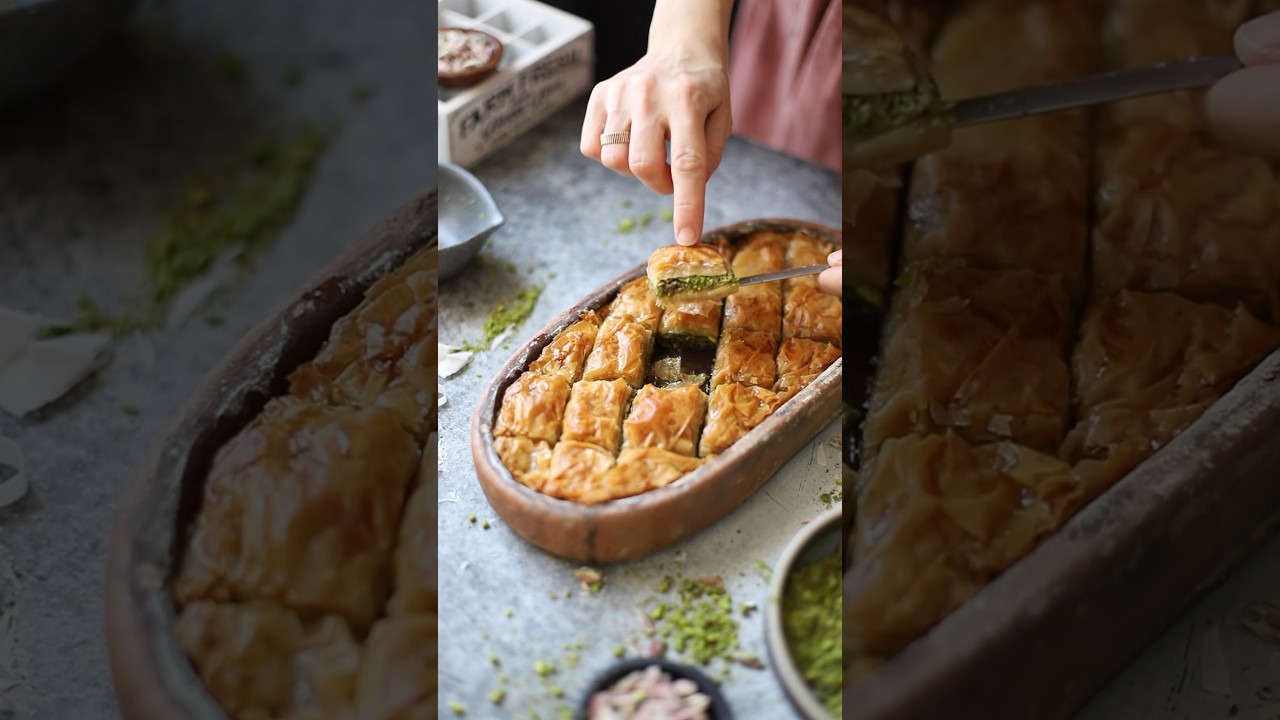 Homemade Pistachio Baklava