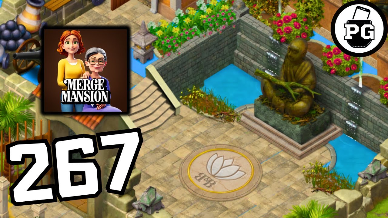 Beautiful Courtyard In The Thicket! 🏡 Merge Mansion - Gameplay Walkthrough |Part 267|