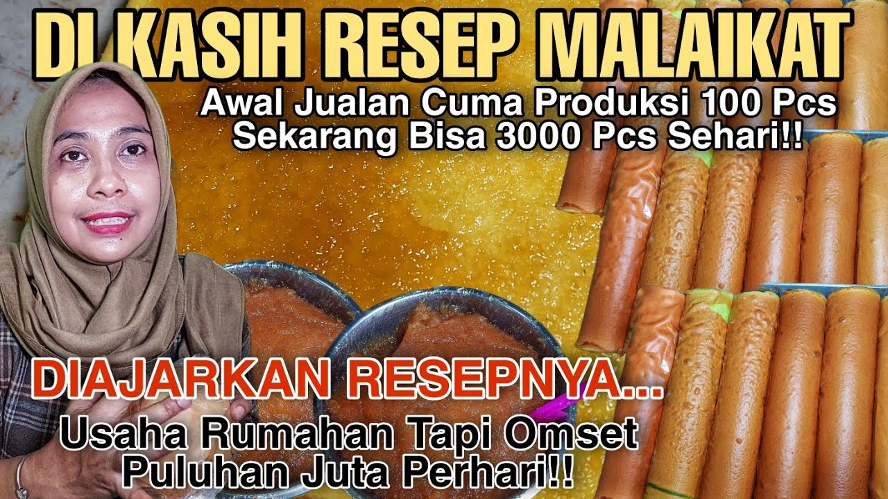 CUMA JUALAN BOLU GULUNG TAPI OMSETNYA 66 JUTA ++ SEHARI!! Usaha RUMAHAN SUKSES PUNYA BANYAK KARYAWAN