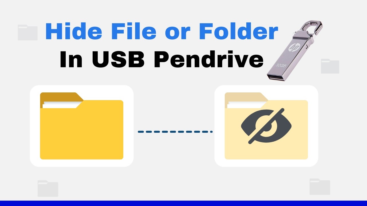 How to Hide Files & Folders in USB Pendrive | Secure USB Data Without Software