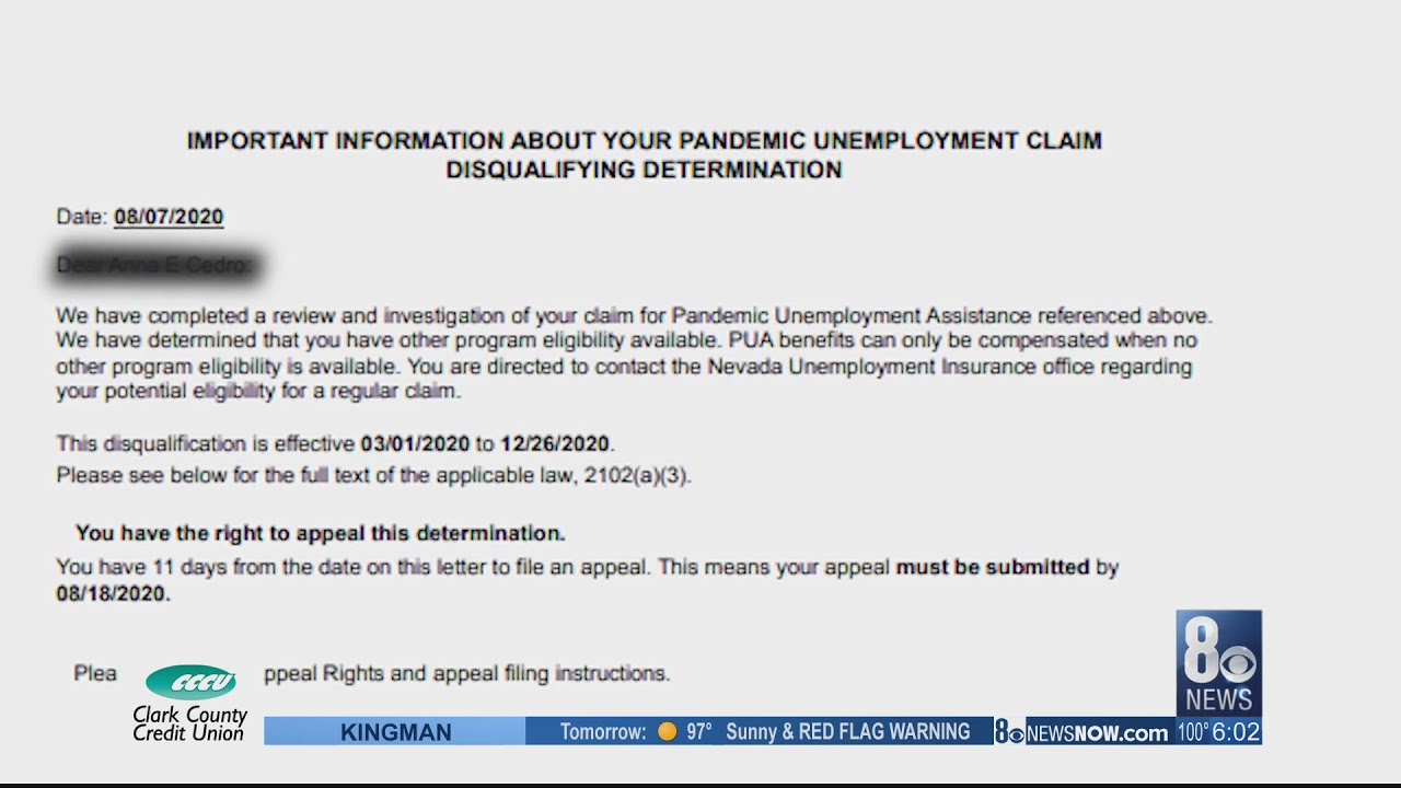 Denial letter causes confusion for many PUA claimants