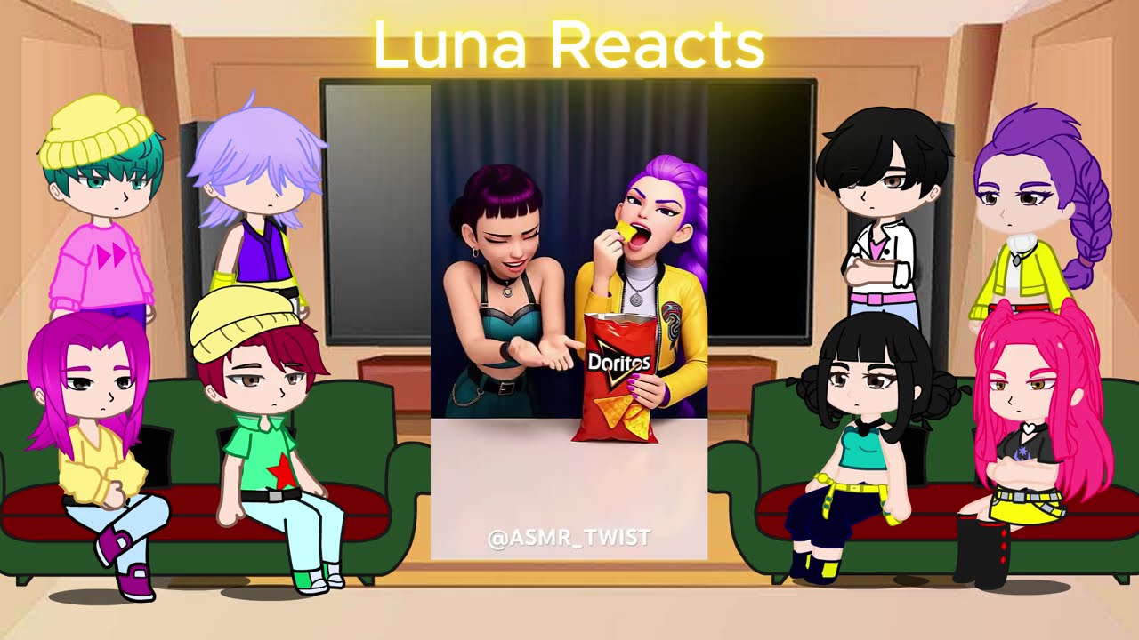 KPop Demon Hunters React To Themselves / TikToks + Memes / Huntrix & Saja Boys / Gacha React