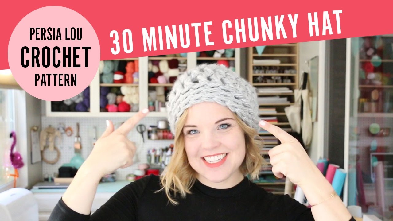 How to Crochet a Chunky Hat in 30 Minutes! Free Quick & Easy Crochet Pattern