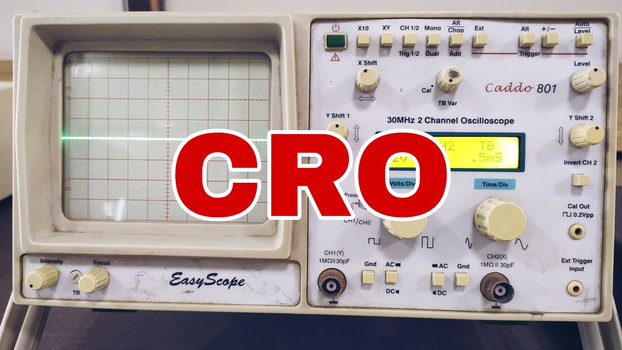 Oscilloscope use in Hindi || How to measure using CRO ||
