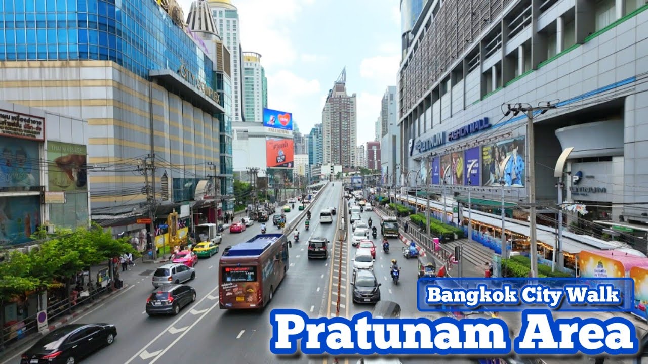 4K 🇹🇭 Bangkok City Walking Tour, Pratunam​ &​ Platinum​ Area​ #allaboutbangkok #thailand​ #bangkok​​