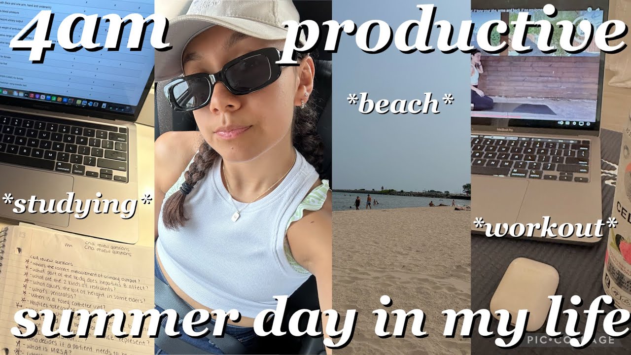 🌺4AM SUMMER PRODUCTIVE DAY IN MY LIFE: summer diaries ep. 4🌺