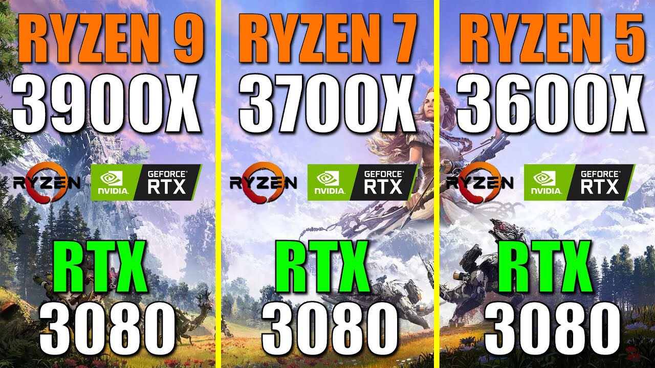 Ryzen 9 3900X vs. 7 3700X vs. 5 3600X Test with RTX 3080 (1440p)