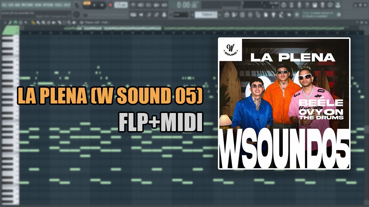 La Plena (W Sound 05) (MIDI + FLP) (FL Studio Piano Tutorial / Cover)