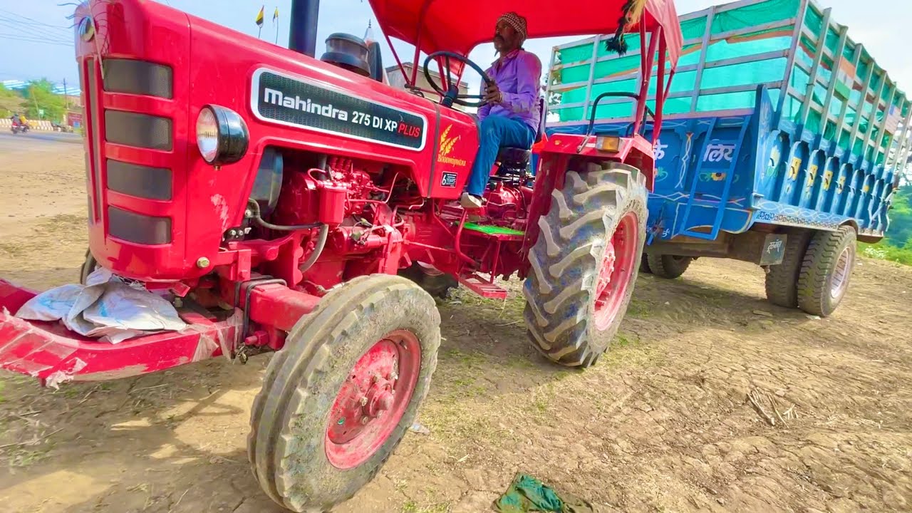 पूसा 1 को बेचने के लिये Mahindra 275 Di with Big Tralla | Eicher 242 Cleaning Paddy with PTO Blower