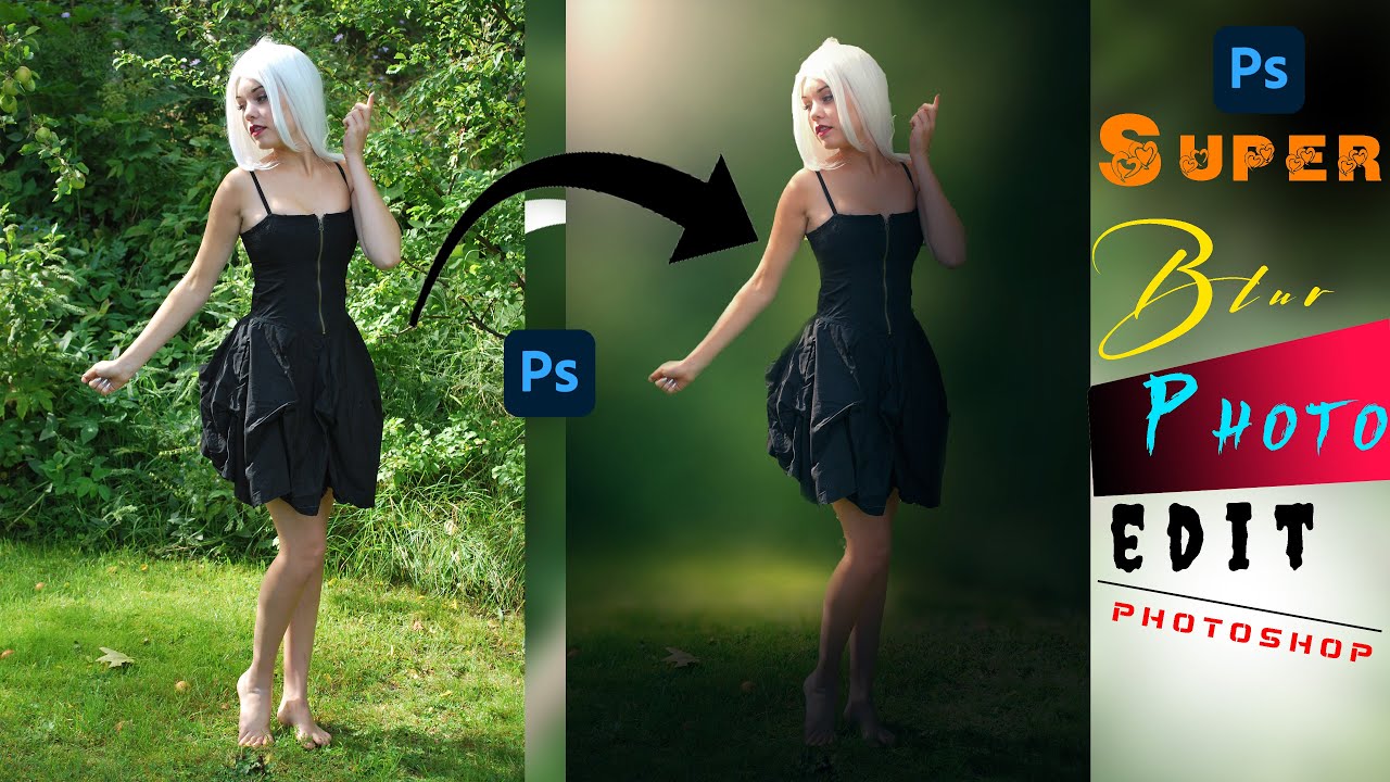 PERFECT BLUR PHOTO EDITING  IN PHOTOSHOP  COLOR CORECTION IN PS \\\ SURAJ PHOTO EDIT  DARK BLUR EDIT