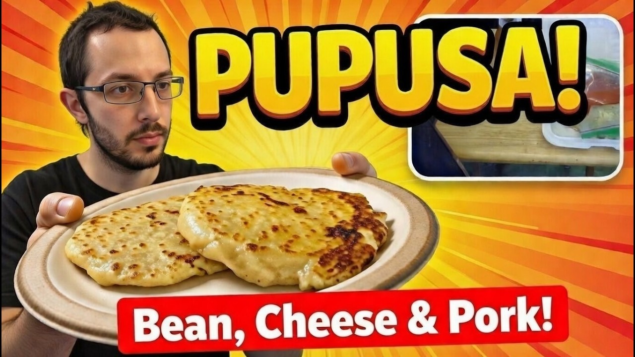 Salvadoran Pupusa Review: Bean, Cheese & Pork Taste Test!