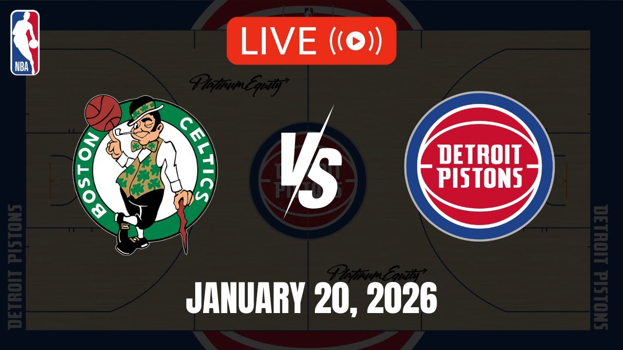 NBA LIVE! BOSTON CELTICS vs DETROIT PISTONS | 2025-26 NBA SEASON | January 20, 2026 | NBA 2K26