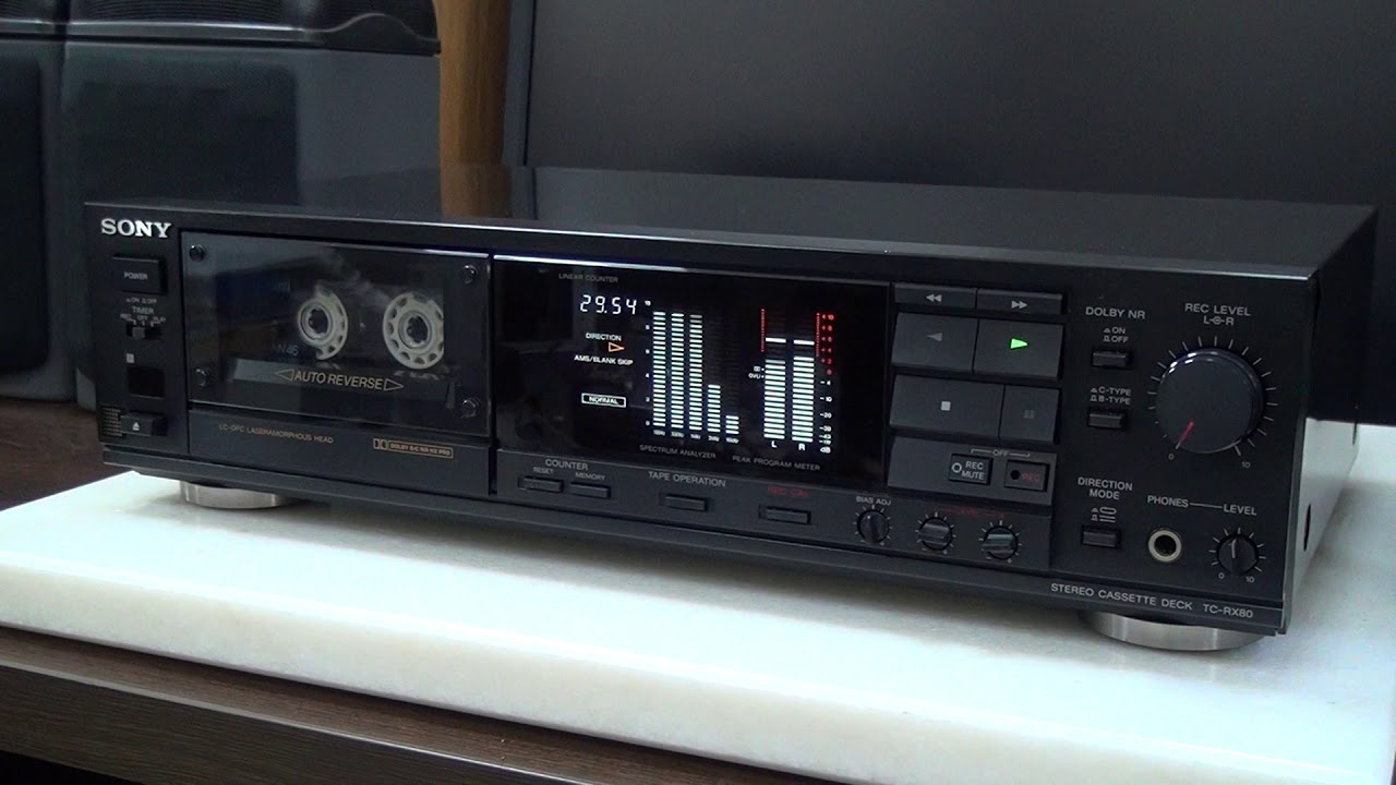 SONY TC-RX80 ￥69,800(1988年発売) 20Hz-21kHz(EIAJ、Metal-Sカセット)