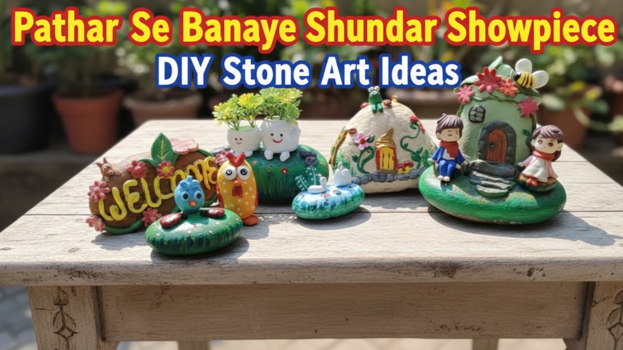Diy Stone Art Ideas💡