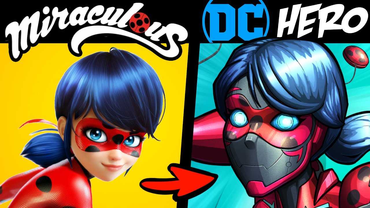 Что, если бы персонажи MIRACULOUS LADYBUG были героями и злодеями DC (Истории и спидпэйнт)