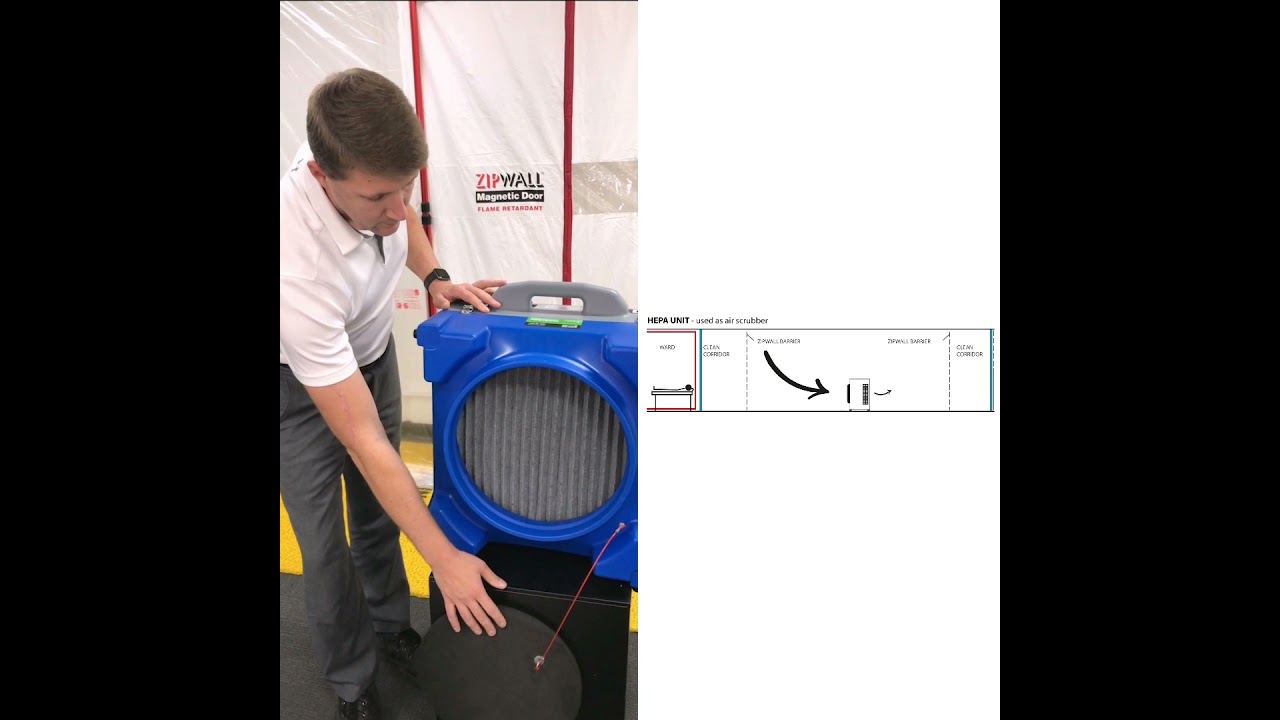 HEPA & ZipWall - Improve air quality and ventilation in hospitals