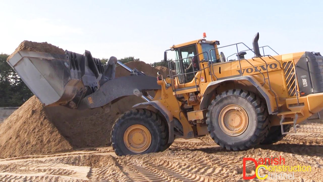 Volvo L350F With A Big Bucket Moving Overburden