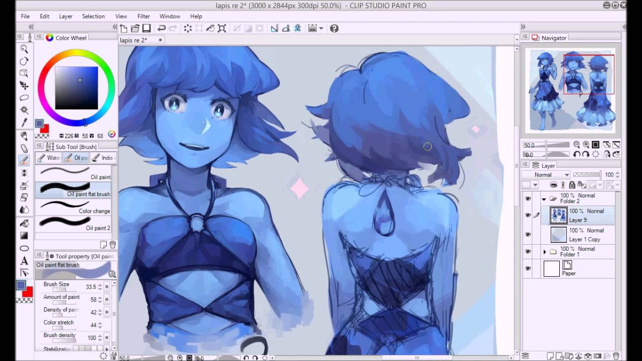 (SU) Lapis Lazuli redesign speedpaint