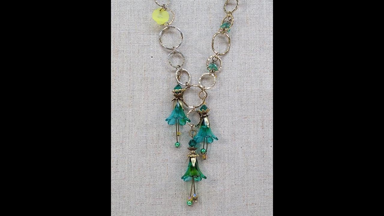 Lucite Flower Necklace Tutorial