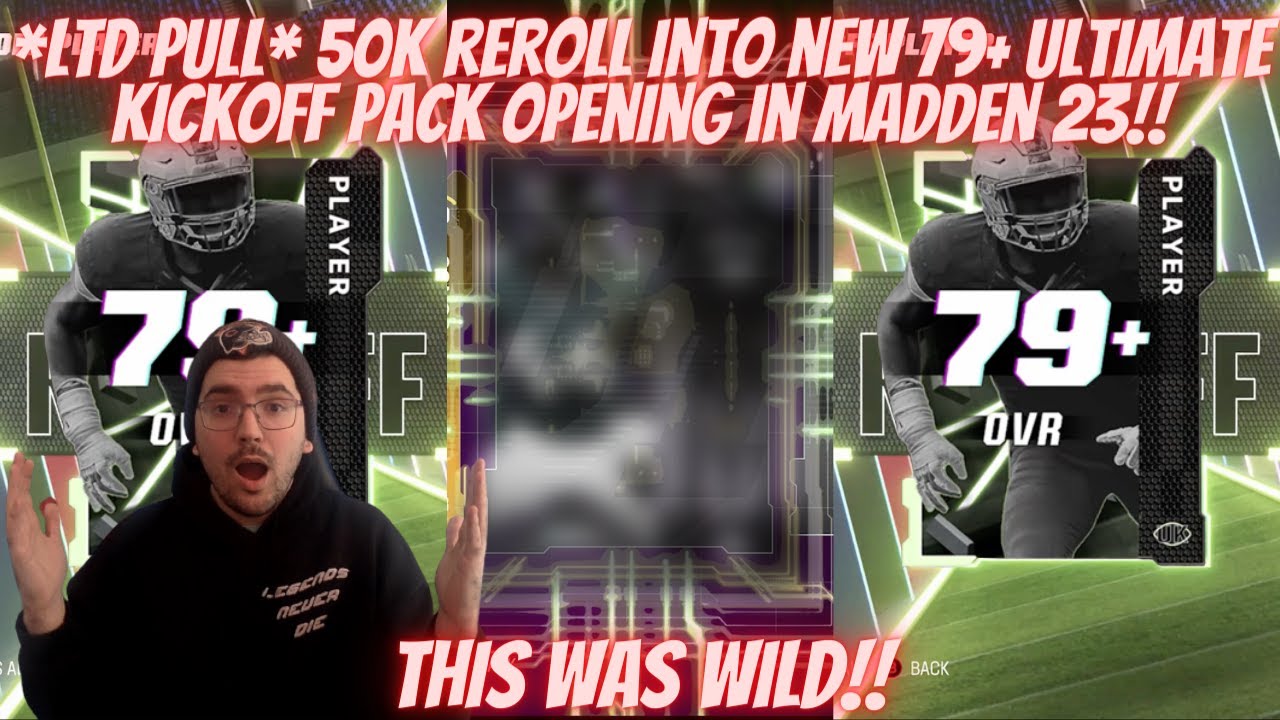 *LTD PULL* 50K REROLL INTO NEW 79+ ULTIMATE KICKOFF PACK OPENING IN MADDEN 23!! THIS WAS WILD!!