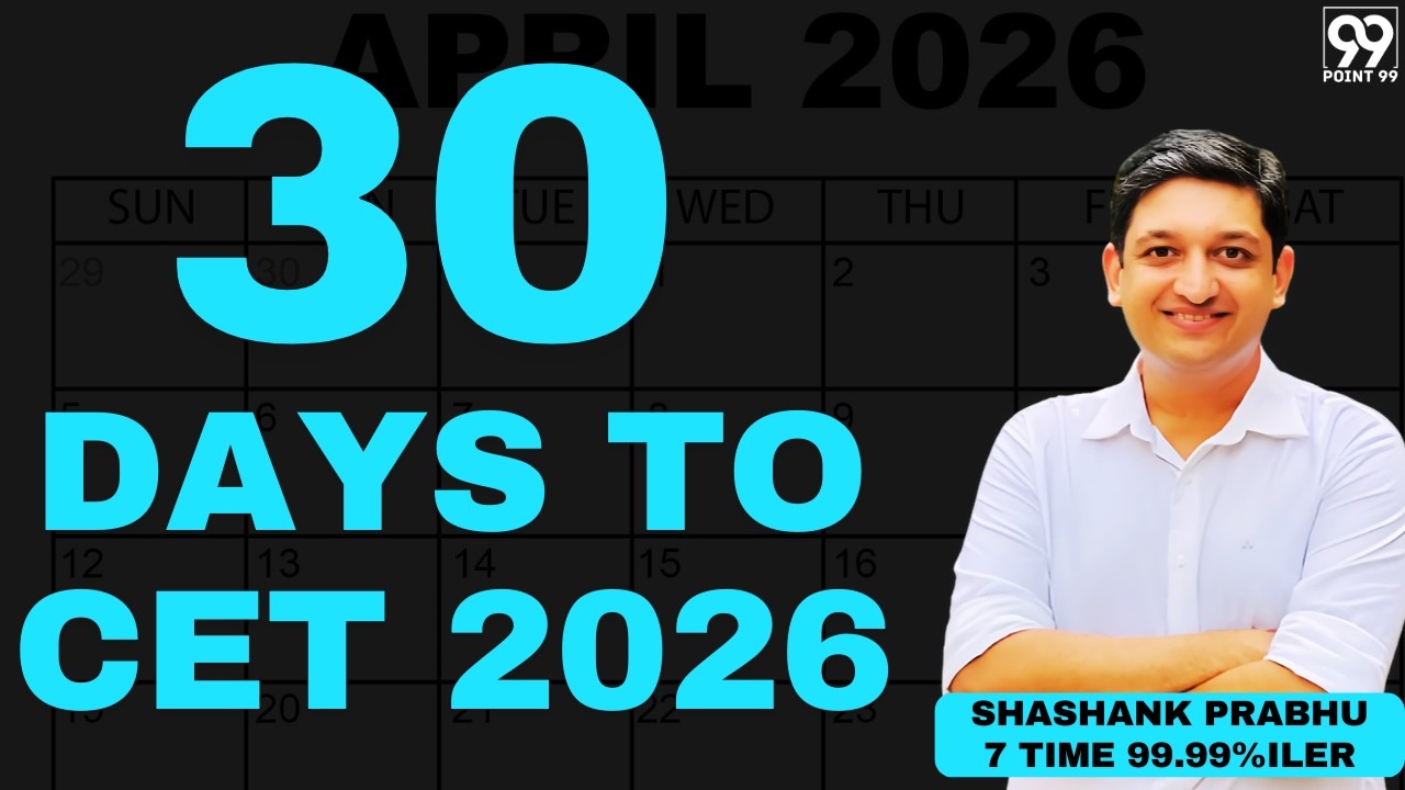 30 Day Strategy to crack CET 2026 | Get into JBIMS | 99.99%ile