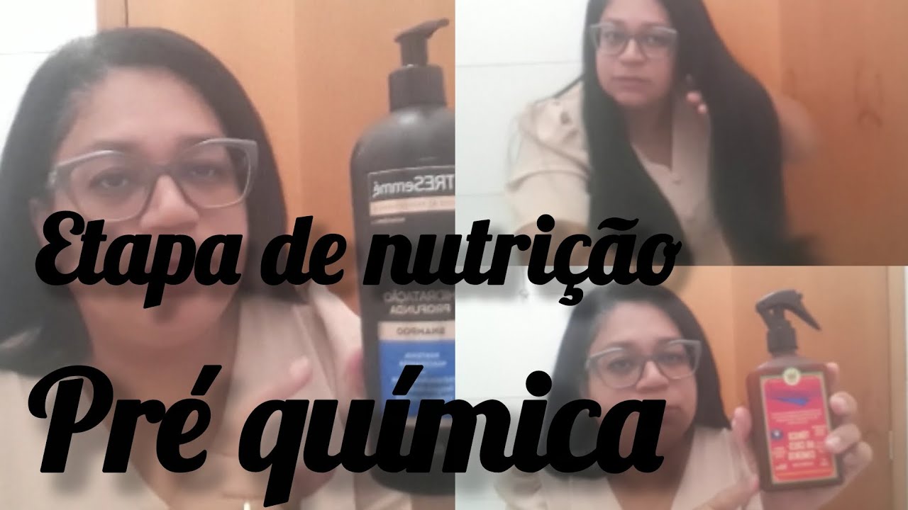 Rotina capilar pré quimica etapa de nutrição 
