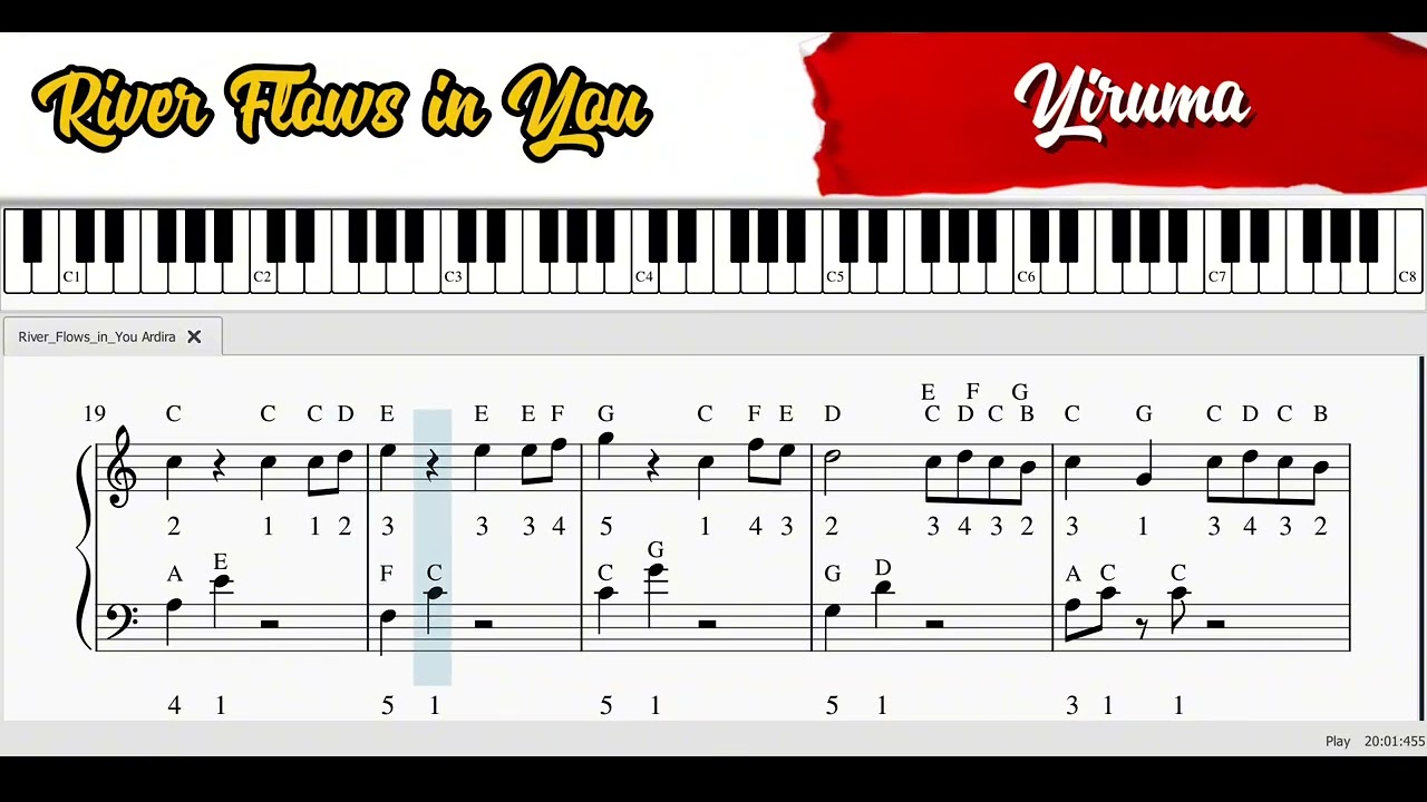 River Flows in You - Yiruma [Easy] | TUTORIAL PIANO @BMCTHEBEST