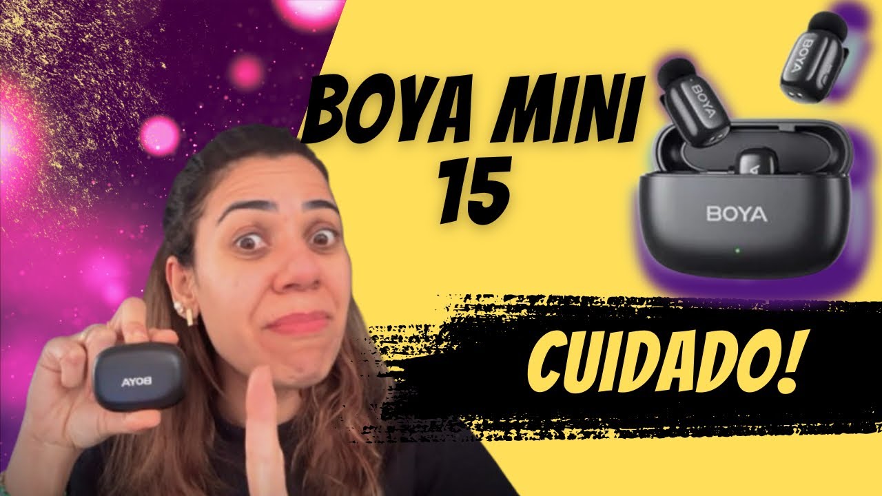 NÃO COMPRE MICROFONE LAPELA SEM ANTES VER ESSE REVIEW, BOYA MINI 15