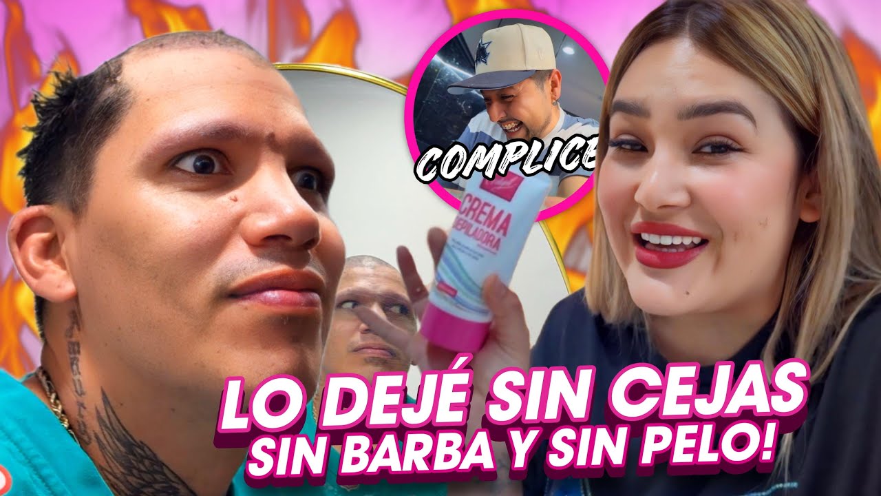 LO DEJÉ SIN CEJAS, SIN BARBA Y SIN PELO😂👨🏼‍🦲