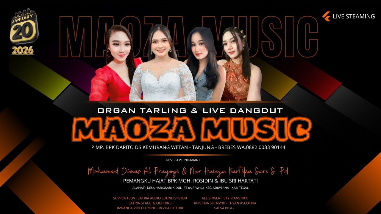 LIVE STREAMING MAOZA MUSIK , HARJOSARI KIDUL  SELASA 20 JANUARI 2026 ( MALAM )