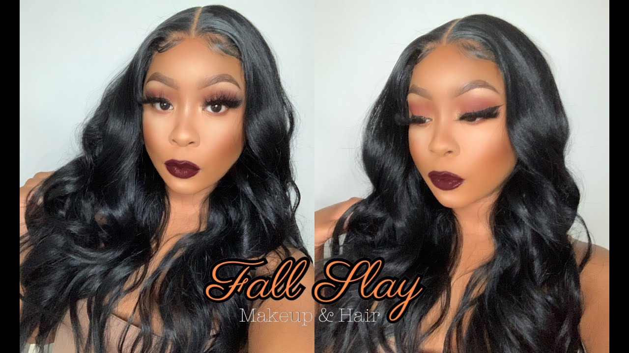 AFFORDABLE FALL SLAY | Hair & Makeup | FT. Bobbi Boss Evangeline Glueless Lace Wig!