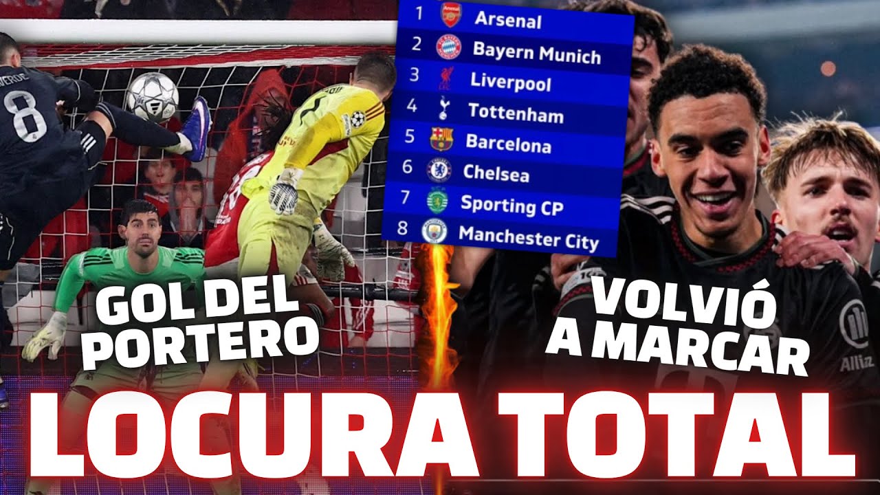 EL BAYERN ES 2º, 5 DE LA PREMIER EN EL TOP8, Y EL MADRID SE CAE