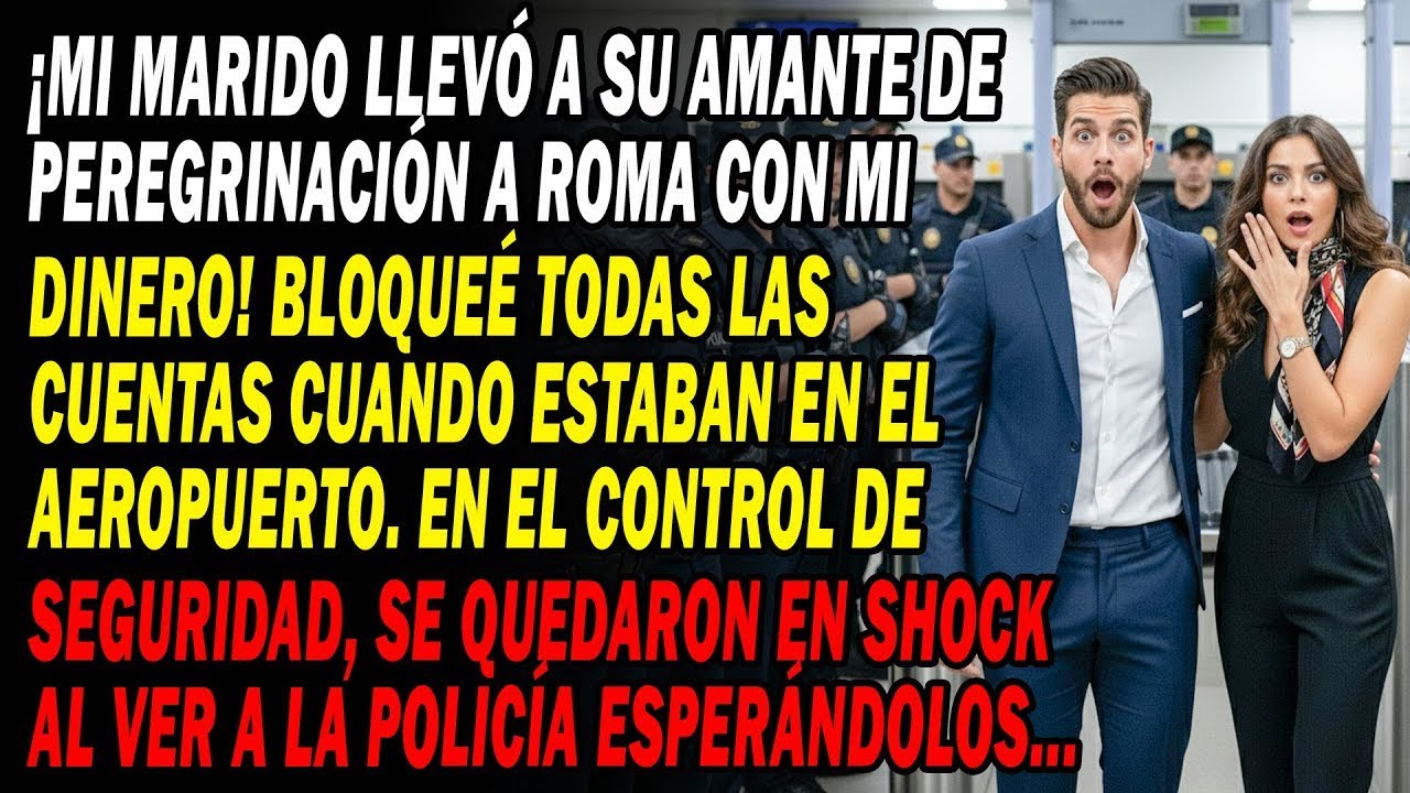 ¡Mi Marido Llevó A Su Amante A Roma Con Mi Dinero! 😏Bloqueé Todas Sus Cuentas En El Aeropuerto💳 Y..
