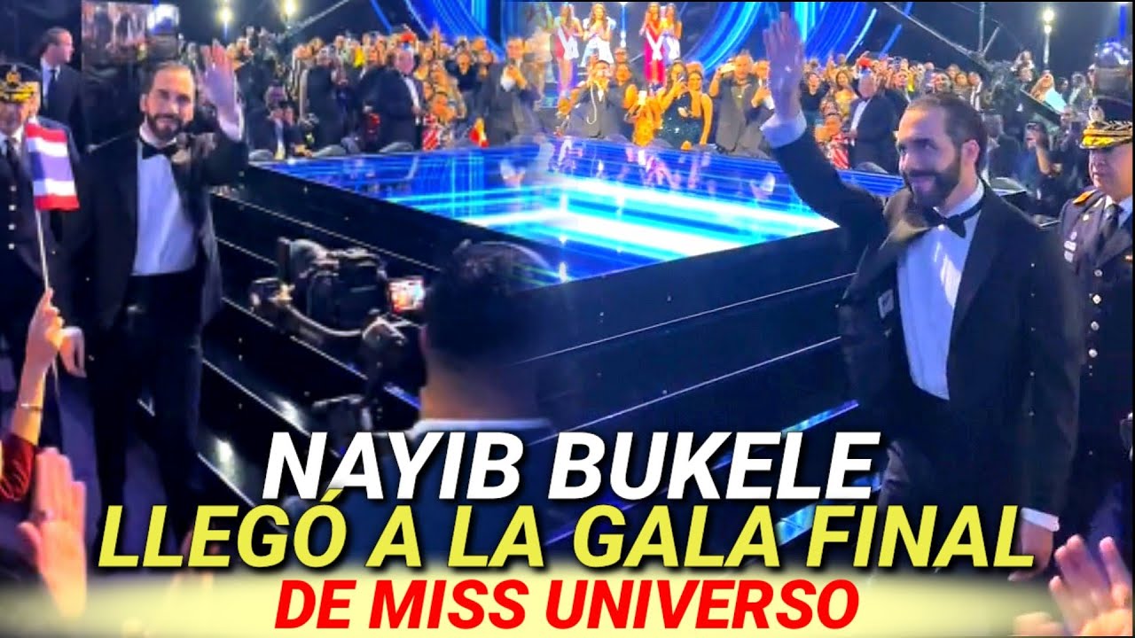 IMPACTANTE 😱 Nayib Bukele llegó a la GALA FINAL de MISS UNIVERSO y así fue RECIBIDO por el público 😳